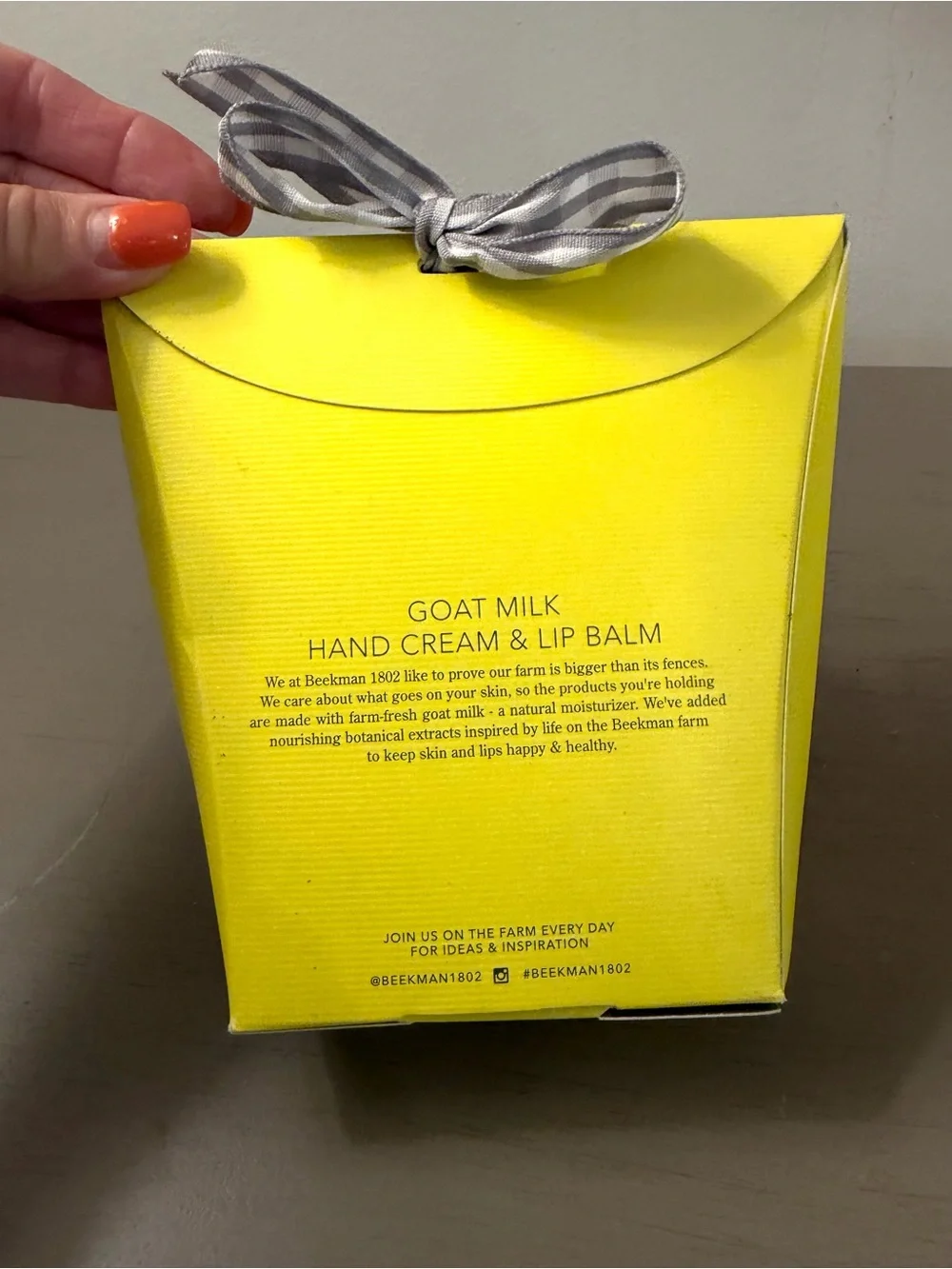 Beekman 1802 Goat Milk Lavender Lip Balm & Hand Cream Set NIP Gift Set Hostess